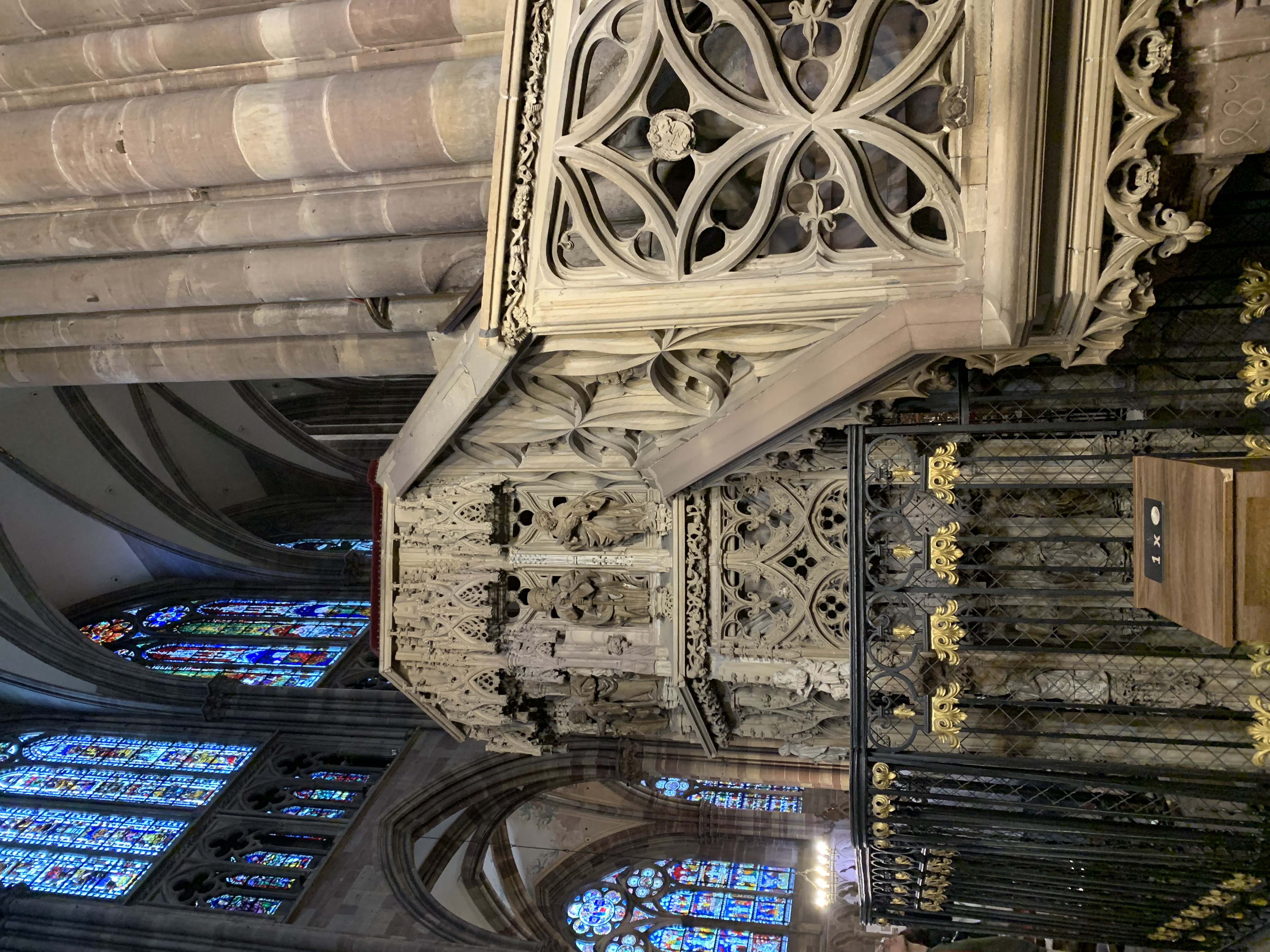 Inside the Strasbourg Cathedral