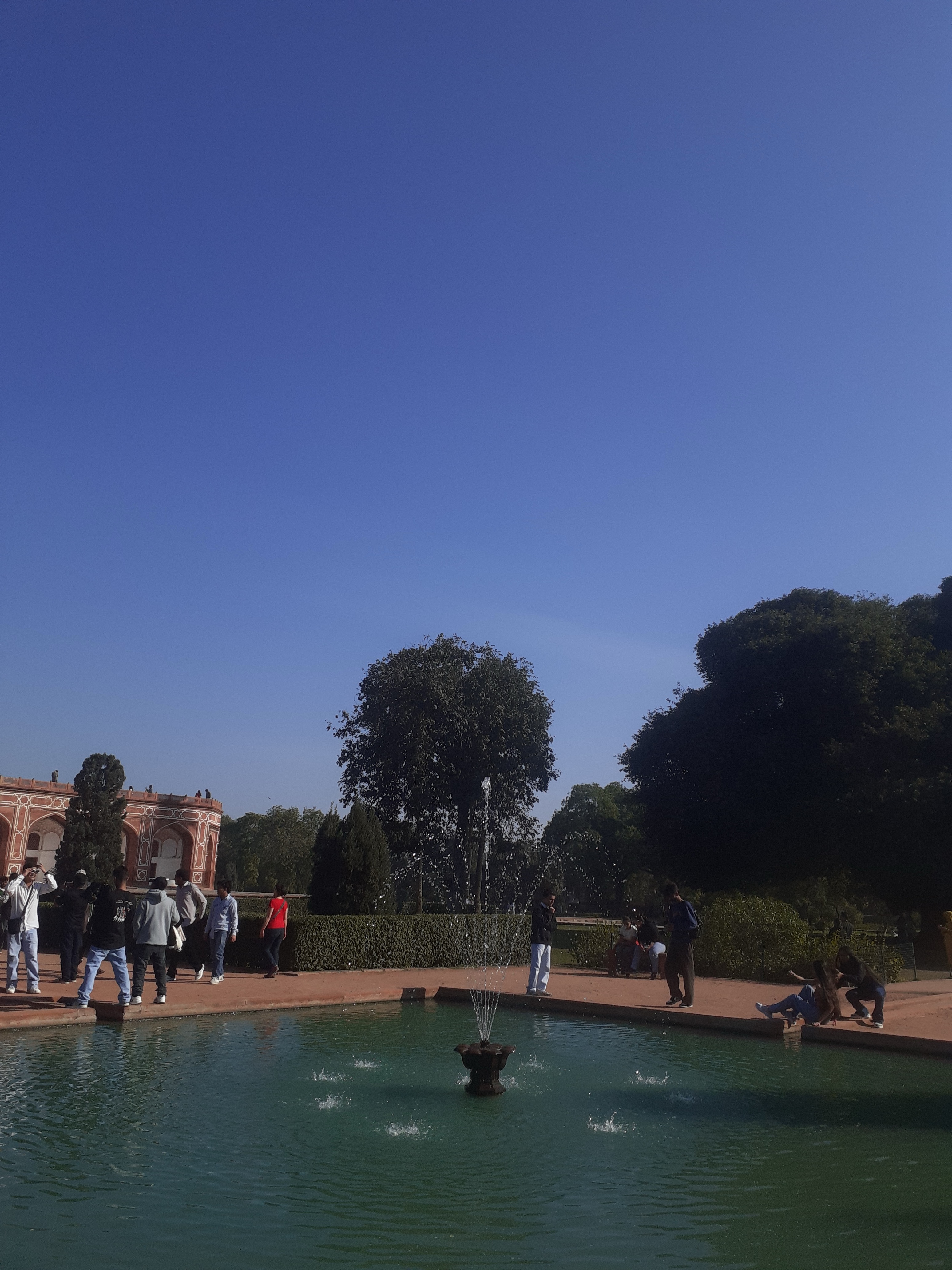 Fountain at Humayun's Tomb gardens