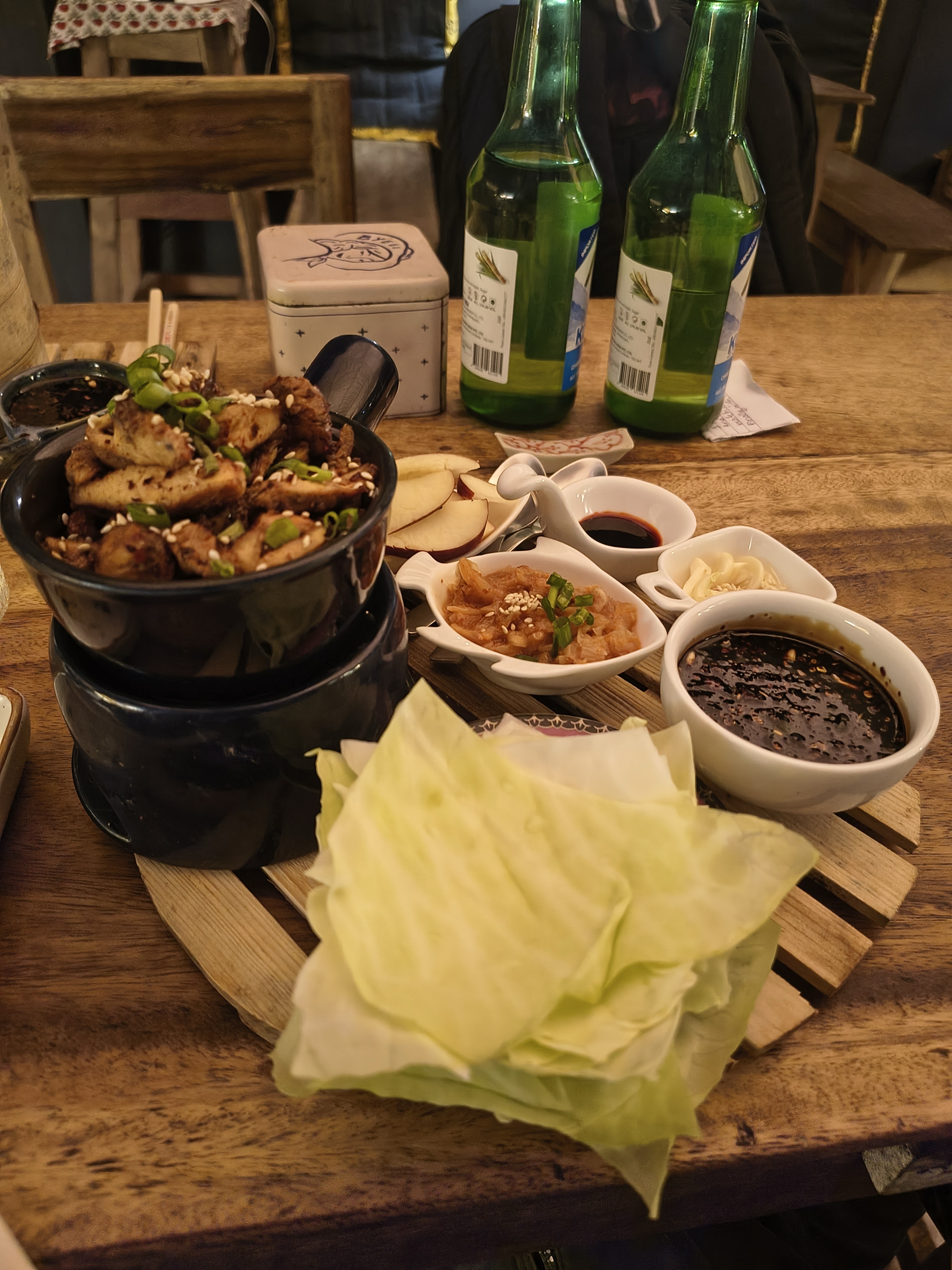 Samgyeopsal wraps