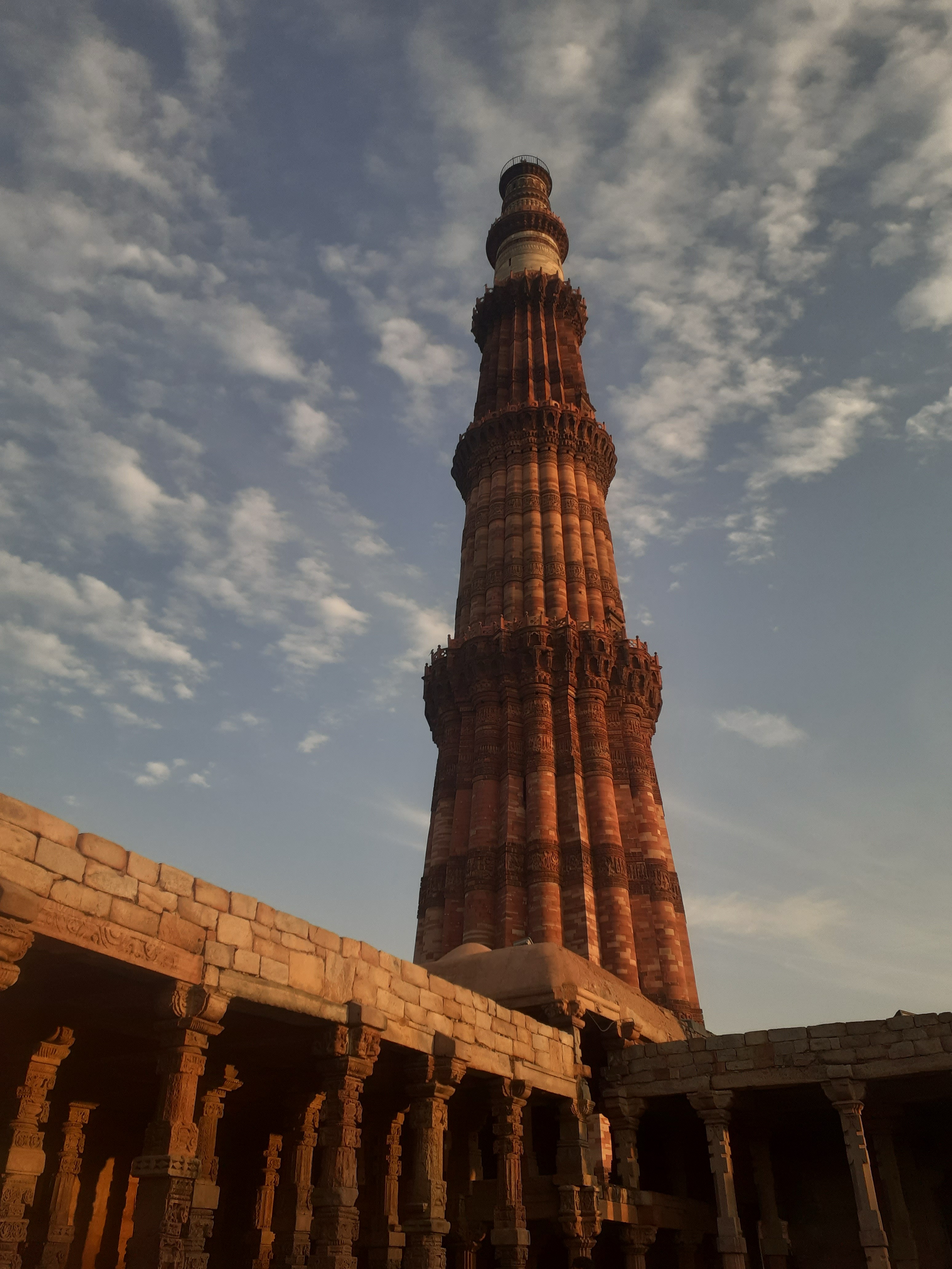 Qutub Minar at sunset