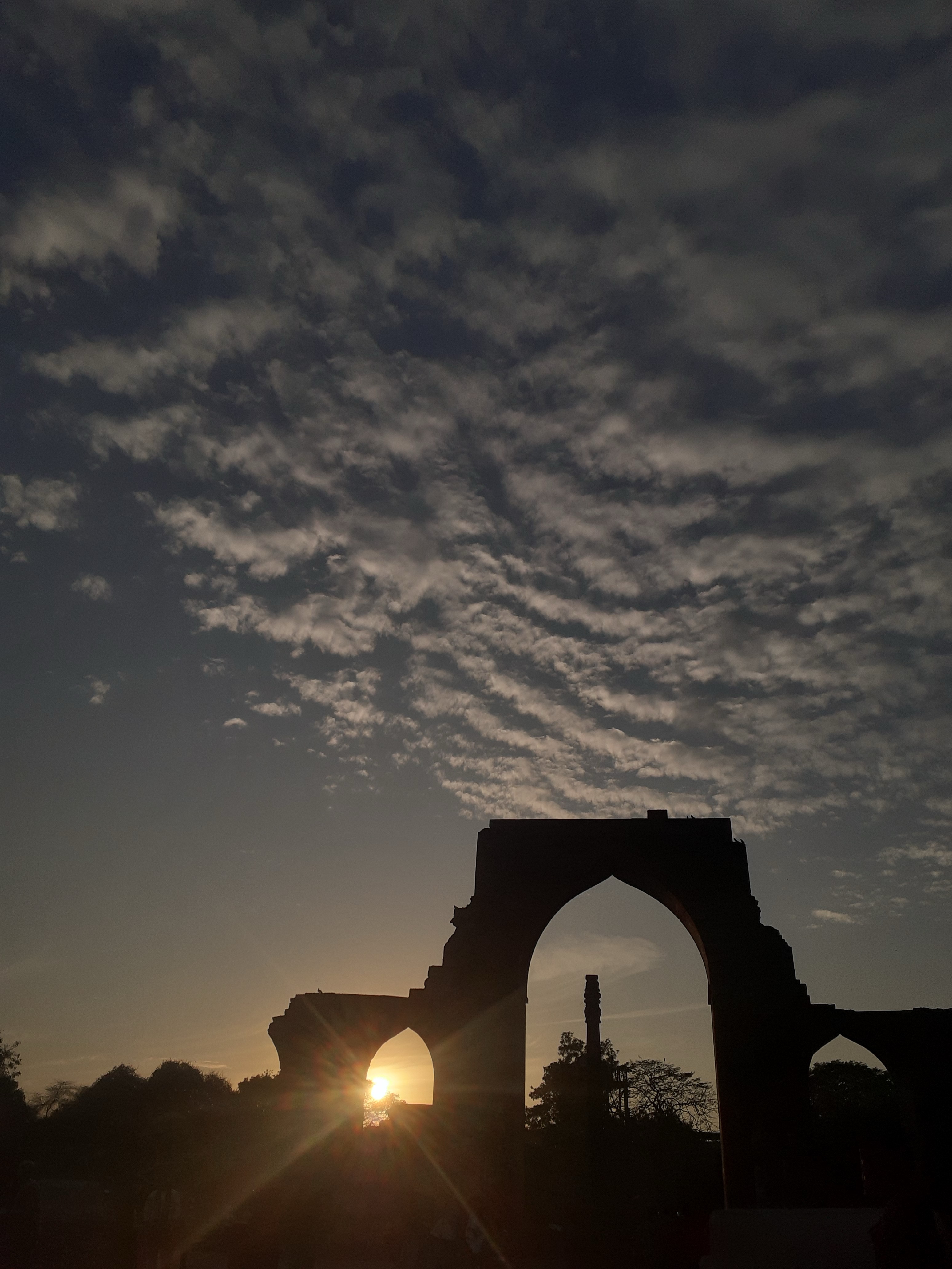 Ancient pillars at Qutub Minar complex